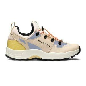 Salomon Women's Athletic Shoes - Cream, Yellow, and Black
